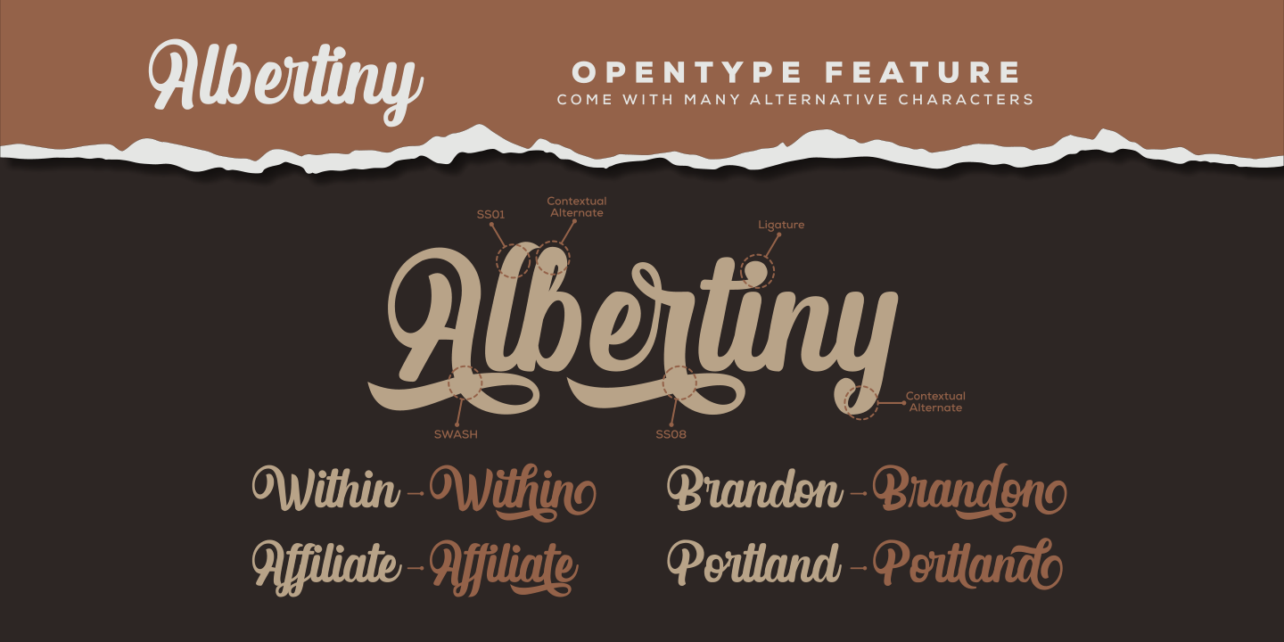 Example font Albertiny #3